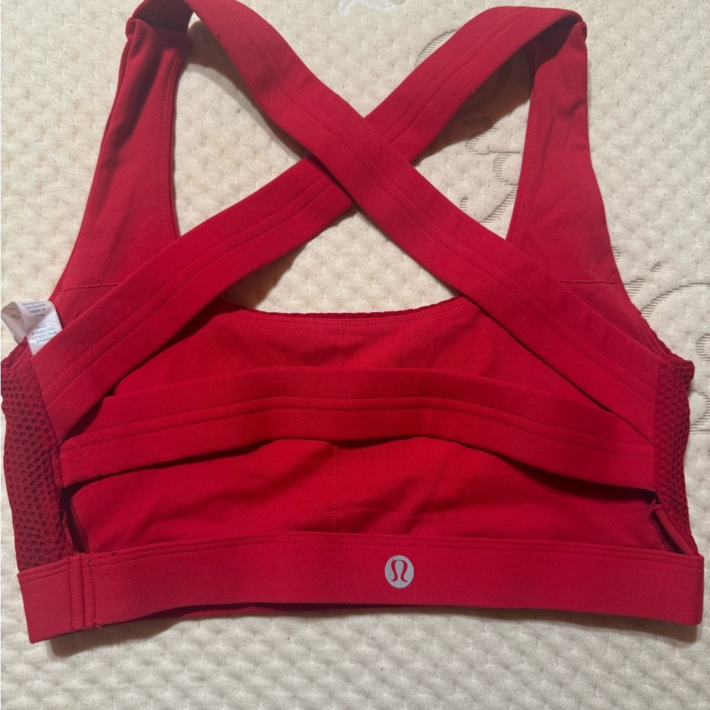 lululemon athletica Bold Red Sports Bra